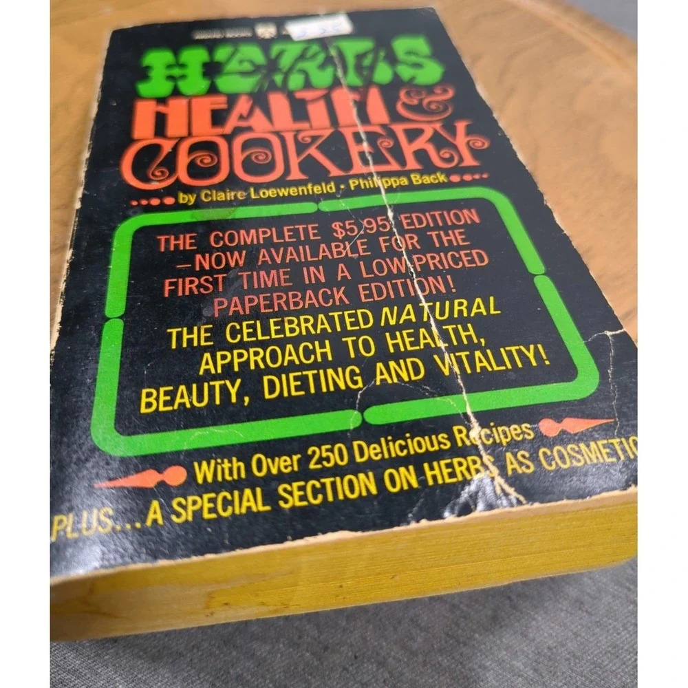1967 Herbs Health & Cookery VTG Cookbook by Claire Loewenfeld & Phillipa Back PB